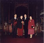 With the Groom's parents